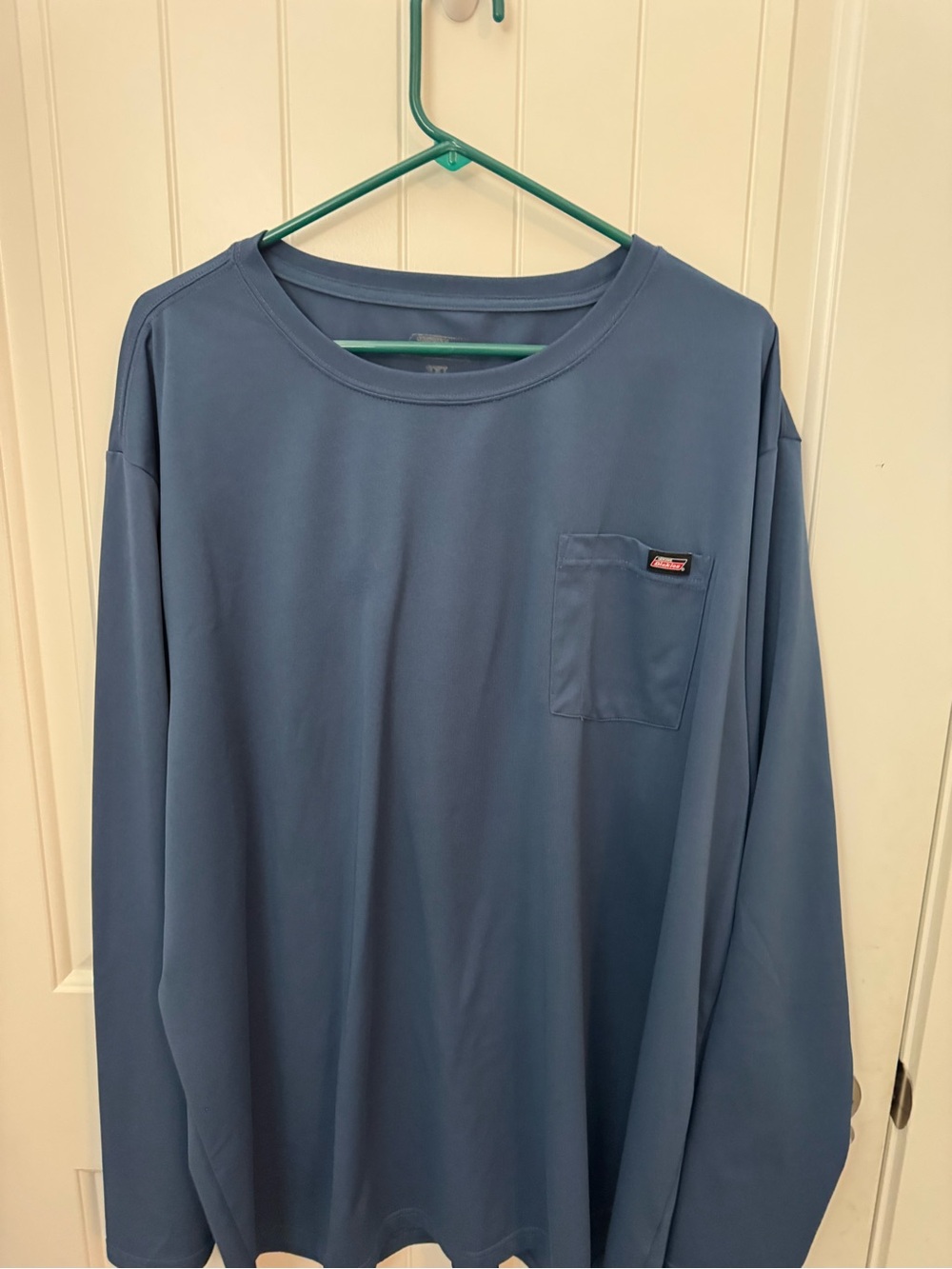 Dickies Men’s Blue Long Sleeve Performance Pocket Shirt 3XL